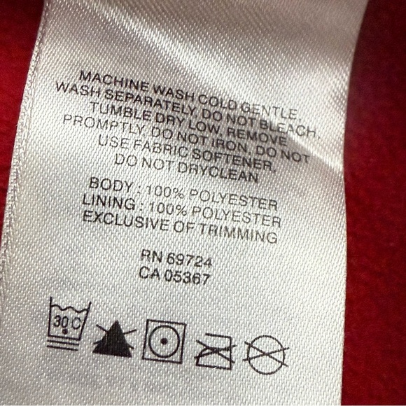 Columbia Jacket Women's Medium Full Zip Long Sleeve Pockets Athletic Fitted Red - Picture 8 of 11